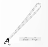 Thumbnail for How Planes Fly lanyard - white