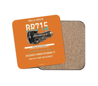 Thumbnail for BR715 design on orange 1 piece coaster