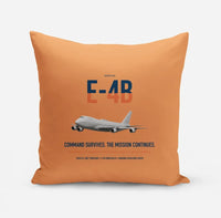 Thumbnail for E-4B Nightwatch design on orange pillow