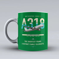 Thumbnail for A318 Mug design on green airbus