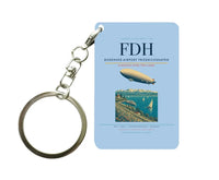 Thumbnail for Bodensee-Airport Friedrichshafen (FDH) design on light blue key chain
