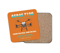 Thumbnail for DJI Agras T100 design on orange 1 piece coaster