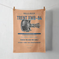 Thumbnail for TRENT XWB-84 design on orange towel