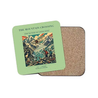 Thumbnail for The Mountain Crossing - Designed Coasters design on light green 1-piece