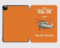 Thumbnail for Kaman SH-2F Seasprite design on orange ipad tablet case