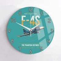 Thumbnail for F-4S Phantom II design on turquoise no frame wall clock