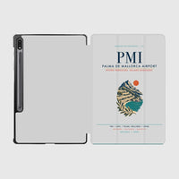 Thumbnail for Palma de Mallorca Airport (PMI) design on light gray samsung tablet tablet case