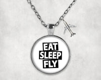 Thumbnail for Eat Sleep Fly Necklace - view 10