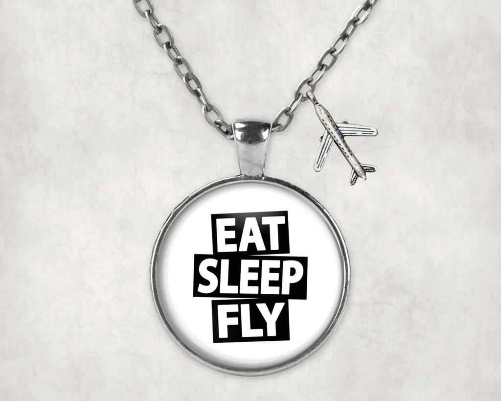 Eat Sleep Fly Necklace - view 10