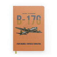 Thumbnail for B-17G Flying Fortress design on orange notebook