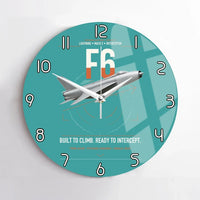 Thumbnail for English Electric Lightning F6 design on turquoise no frame wall clock