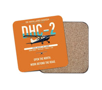 Thumbnail for DHC-2 Beaver Mk I design on orange 1 piece coaster