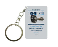 Thumbnail for TRENT 800 Key Chain design on light gray key chain