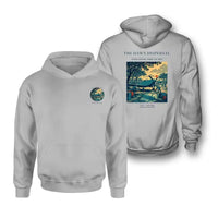 Thumbnail for VINTAGE G4531 - The Dawn Dispersal - Double-Side Hoodie design on lightgray double side
