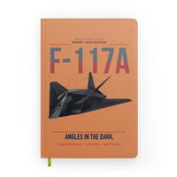 Thumbnail for F-117A Nighthawk design on orange notebook