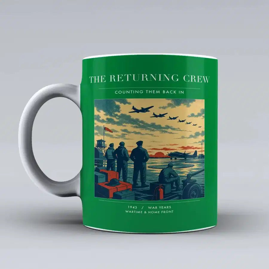 VINTAGE G4519 - The Returning Crew - Ceramic Mug design on green