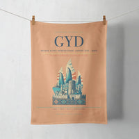 Thumbnail for Heydar Aliyev International Airport (GYD) design on orange towel