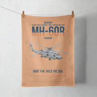 Thumbnail for Sikorsky MH-60R Seahawk design on orange towel