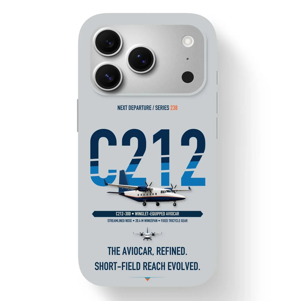 CASA C-212-300 Aviocar Case design on light gray iphone case
