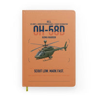 Thumbnail for Bell OH-58D Kiowa Warrior design on orange notebook
