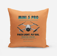 Thumbnail for DJI Mini 5 Pro design on orange pillow
