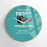 Thumbnail for PW2040 design on turquoise no frame wall clock