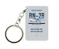 Thumbnail for Britten-Norman BN-2B-26 Islander Key Chain design on light gray key chain