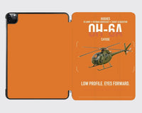 Thumbnail for Hughes OH-6A Cayuse design on orange ipad tablet case