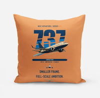 Thumbnail for Boeing 737 MAX 7 design on orange pillow