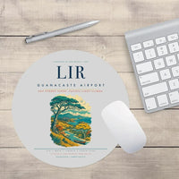 Thumbnail for Guanacaste Airport (LIR) design on light gray round mouse pad