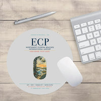 Thumbnail for Northwest Florida Beaches International Airport (ECP) design on light gray round mouse pad
