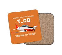 Thumbnail for T-6B Texan II Naval Aviator Training design on orange 1 piece coaster