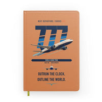 Thumbnail for Boeing 777-200LR design on orange notebook