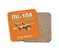 Thumbnail for OV-10A Bronco design on orange 1 piece coaster