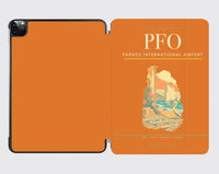 Thumbnail for Paphos International Airport (PFO) design on orange ipad tablet case