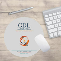 Thumbnail for Guadalajara International Airport (GDL) design on light gray round mouse pad