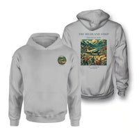 Thumbnail for VINTAGE G4097 - The Highland Strip - Double-Side Hoodie design on lightgray double side