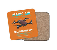 Thumbnail for DJI Mavic Air design on orange 1 piece coaster