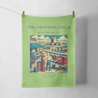 Thumbnail for VINTAGE G4034 - The Frontier Field - Designed Towels design on lightgreen