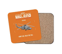 Thumbnail for Sikorsky MH-60R Seahawk design on orange 1 piece coaster