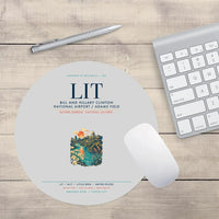 Thumbnail for Bill and Hillary Clinton National Airport (LIT) design on light gray round mouse pad