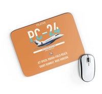 Thumbnail for Pilatus PC-24 design on orange rectangle mouse pad
