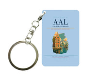 Thumbnail for Aalborg Airport (AAL) design on light blue key chain