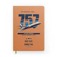 Thumbnail for Boeing 757-200 design on orange notebook