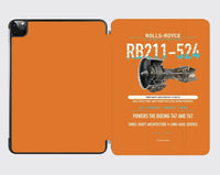 Thumbnail for RB211-524 design on orange ipad tablet case