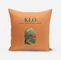 Thumbnail for Kalibo International Airport (KLO) design on orange pillow