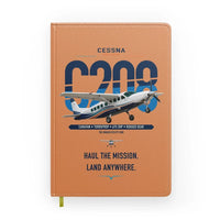 Thumbnail for Cessna 208 Caravan design on orange notebook
