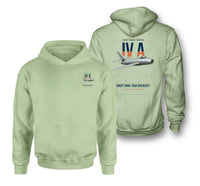 Thumbnail for Dassault Mystère IV A design on light green double-side hoodie, double-side print