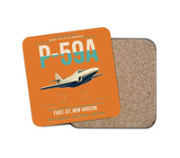 Thumbnail for P-59A Airacomet design on orange 1 piece coaster