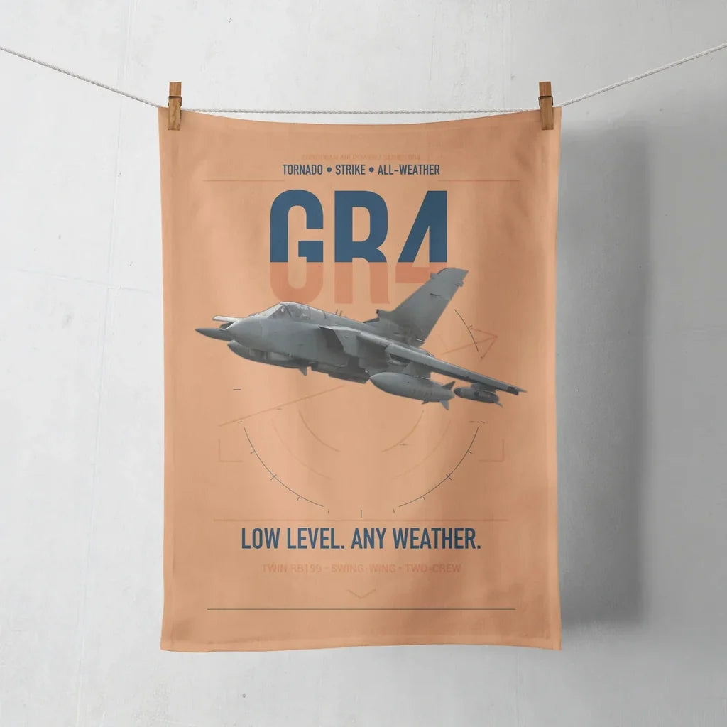 Panavia Tornado GR4 design on orange towel